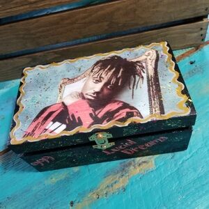 Juice WRLD painted wooden Keepsake Stash Trinket box